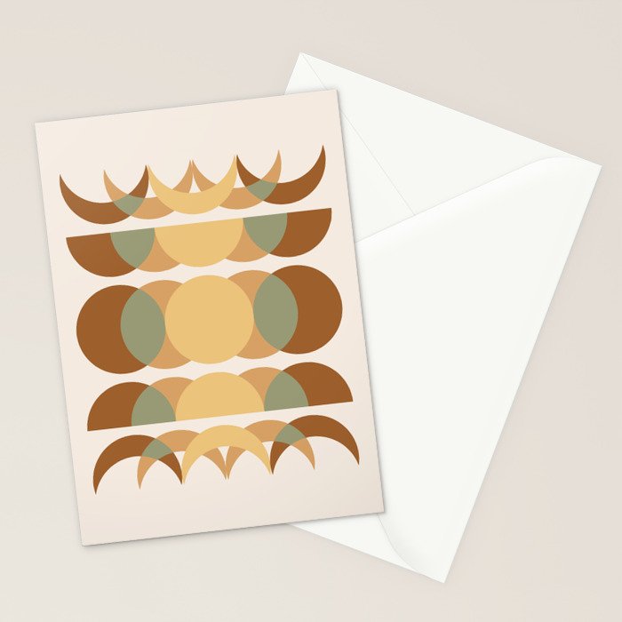 Moon Phases Abstract XIV Stationery Card Gallery Image 2