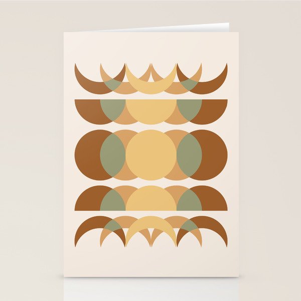 Moon Phases Abstract XIV Stationery Card Gallery Image 1