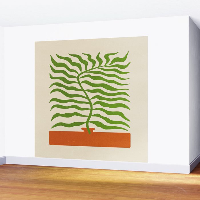 Wild Leaves II: Matisse Edition Wall Mural Gallery Image 2