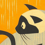 Asai Kiyoshi Japanese Woodblock Siamese Cat Midcounty Modern Art Coffee Mug Gallery Image 2