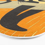 Asai Kiyoshi Japanese Woodblock Siamese Cat Midcounty Modern Art Bath Mat Gallery Image 3