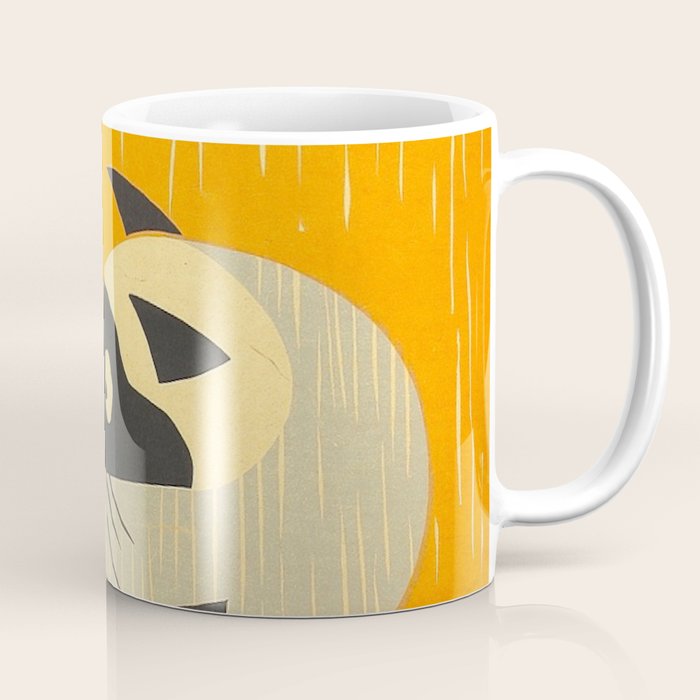Asai Kiyoshi Japanese Woodblock Siamese Cat Midcounty Modern Art Coffee Mug Gallery Image 1