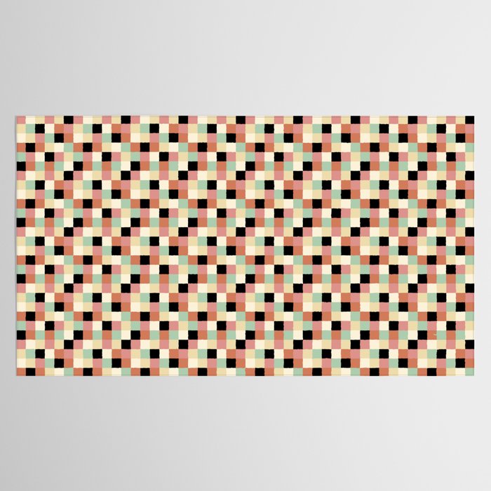 Bold Retro Checks Pattern - Small XXXIV Tablecloth Gallery Image 2