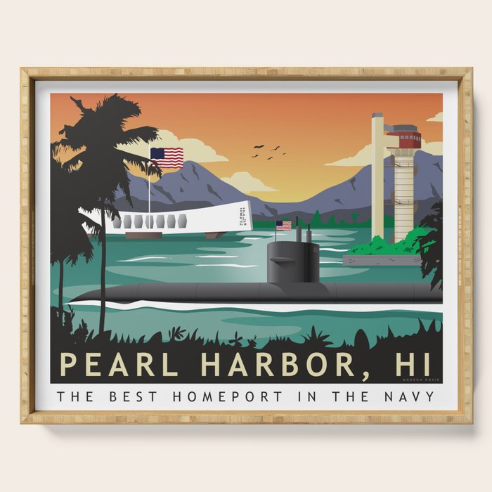 Pearl Harbor, HI - Submarine Homeport Serving Tray Gallery Image 1
