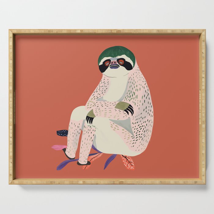 Just Slothin' Around Serving Tray Gallery Image 1