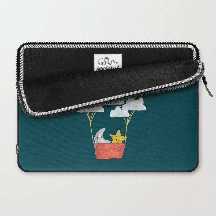 Hot cloud baloon - moon and star Laptop Sleeve Gallery Image 2