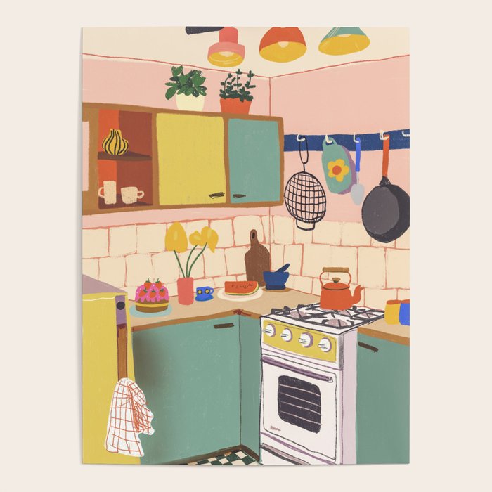 Retro kitchen Poster Gallery Image 4