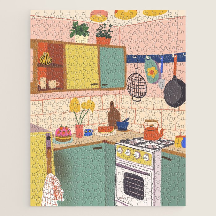 Retro kitchen Jigsaw Puzzle Gallery Image 1