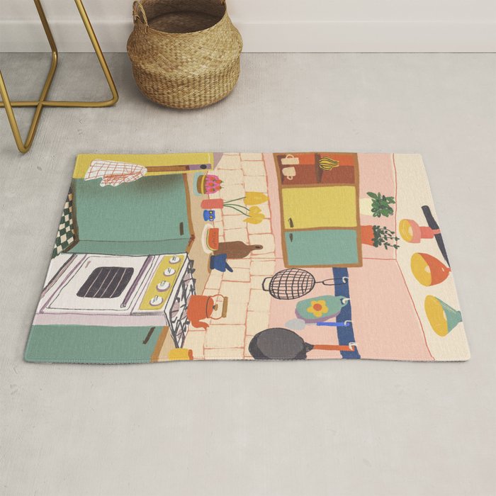 Retro kitchen Rug Gallery Image 1