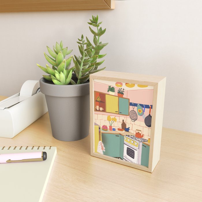Retro kitchen Mini Art Print Gallery Image 2