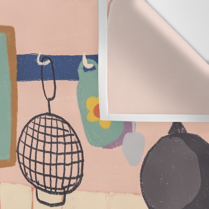 Retro kitchen Wall Tapestry Gallery Image 3