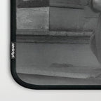 Satirical Einstein in Fuzzy Pink Slippers Classic E = mc² Black and White Satirical Photography  Laptop Sleeve Gallery Image 3