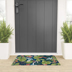 Succulent Garden Navy Welcome Mat Gallery Image 3