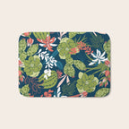 Succulent Garden Navy Bath Mat Gallery Image 1