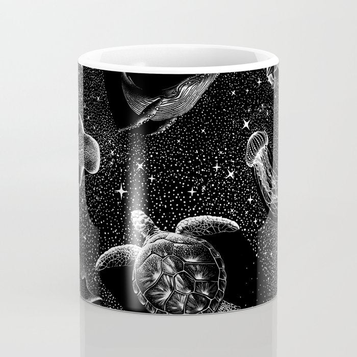 Cosmic Ocean (Black Version) Coffee Mug Gallery Image 4