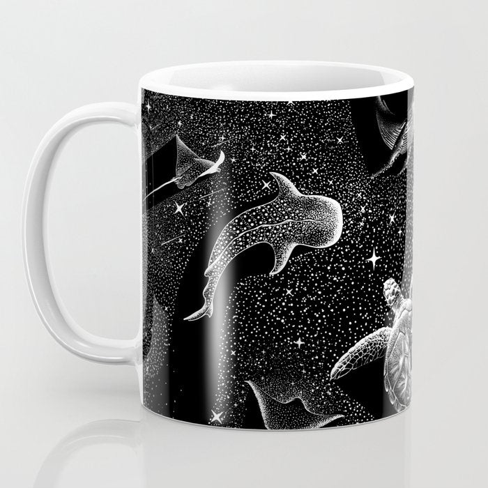 Cosmic Ocean (Black Version) Coffee Mug Gallery Image 3