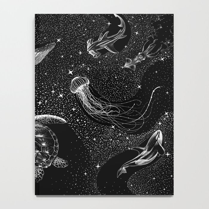 Cosmic Ocean (Black Version) Notebook Gallery Image 4
