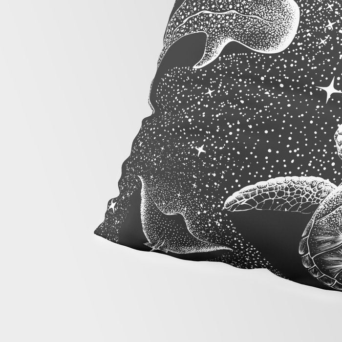 Cosmic Ocean (Black Version) Pillow Sham Gallery Image 4