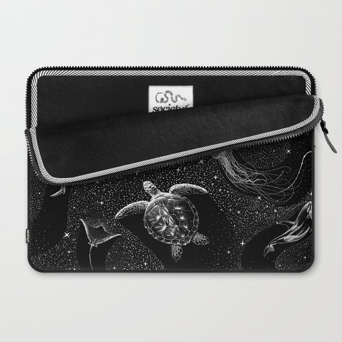 Cosmic Ocean (Black Version) Laptop Sleeve Gallery Image 2