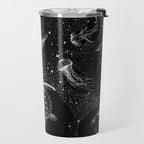 Cosmic Ocean (Black Version) Travel Mug Gallery Image 2