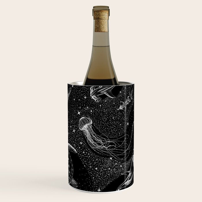 Cosmic Ocean (Black Version) Wine Chiller Gallery Image 3