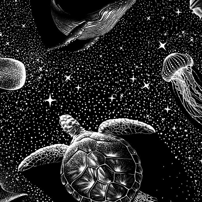 Cosmic Ocean (Black Version) Coffee Mug Gallery Image 2