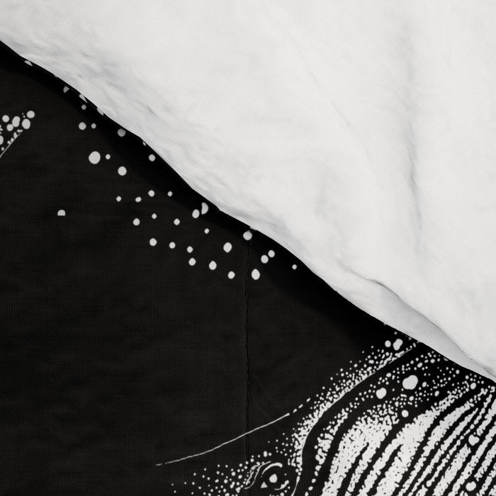 Cosmic Ocean (Black Version) Comforter Gallery Image 4