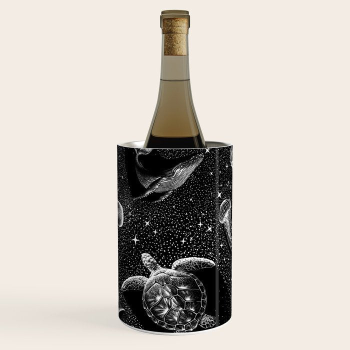 Cosmic Ocean (Black Version) Wine Chiller Gallery Image 1
