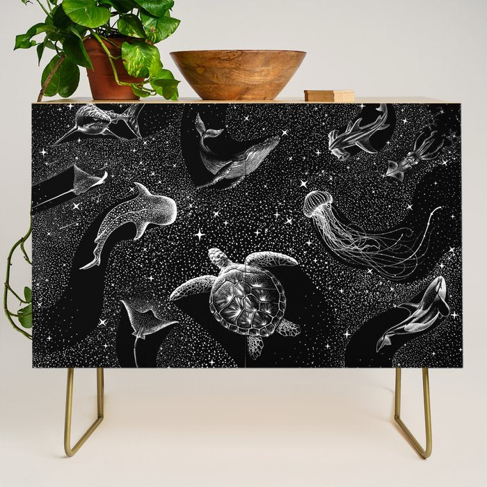 Cosmic Ocean (Black Version) Credenza Gallery Image 1
