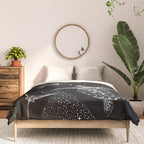 Cosmic Ocean (Black Version) Comforter Gallery Image 3