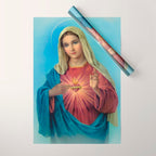 Immaculate Heart Of Mary Wrapping Paper Gallery Image 1