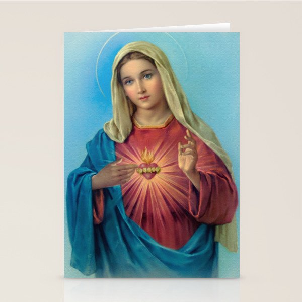 Immaculate Heart Of Mary Stationery Card Gallery Image 2