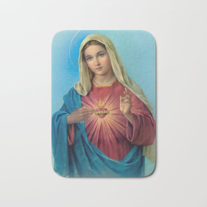 Immaculate Heart Of Mary Bath Mat Gallery Image 1