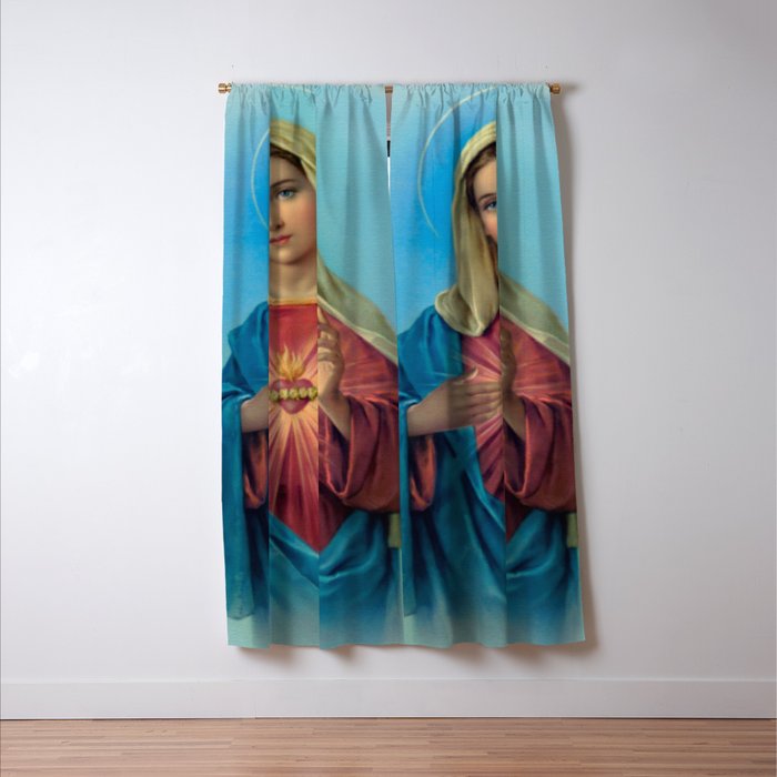 Immaculate Heart Of Mary Window Curtain Gallery Image 3