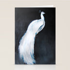 White Peacock II Stationery Card Gallery Image 2
