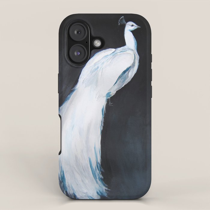 White Peacock II iPhone Case Gallery Image 1