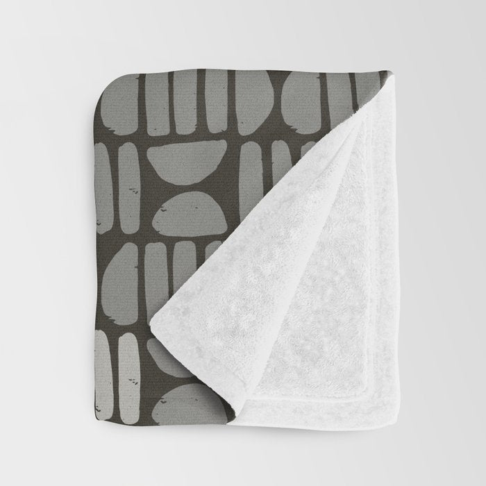 Bold Minimalism . Neutral Throw Blanket Gallery Image 3