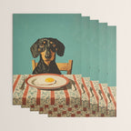 Dachshund Waiting For Breakfast Wrapping Paper Gallery Image 3