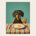 Dachshund Waiting For Breakfast Poster Gallery Image 4
