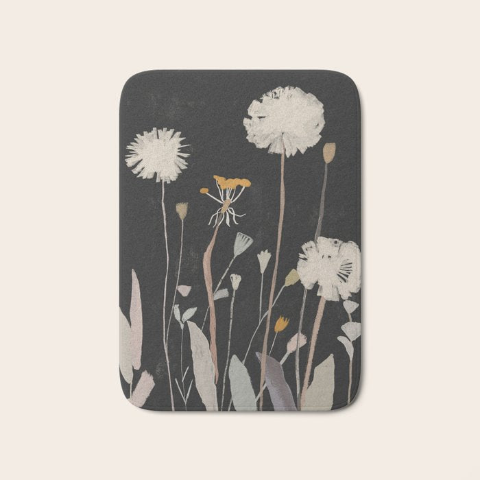 Wildflowers and Dandelions Bath Mat Gallery Image 1