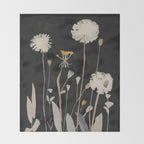 Wildflowers and Dandelions Throw Blanket Gallery Image 2