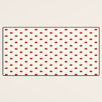 Y2K Cherries - Creme Pattern Miniature Desk Mat Gallery Image 3
