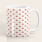 Y2K Cherries - Creme Pattern Miniature Coffee Mug Gallery Image 1