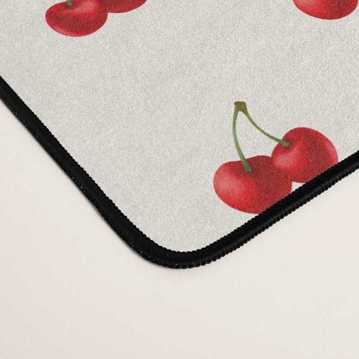 Y2K Cherries - Creme Pattern Miniature Desk Mat Gallery Image 4
