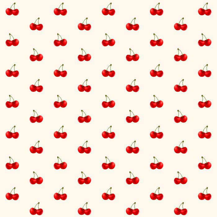 Y2K Cherries - Creme Pattern Miniature Coffee Mug Gallery Image 2