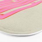 Favorite Word: Peach Wavy Edition Bath Mat Gallery Image 3