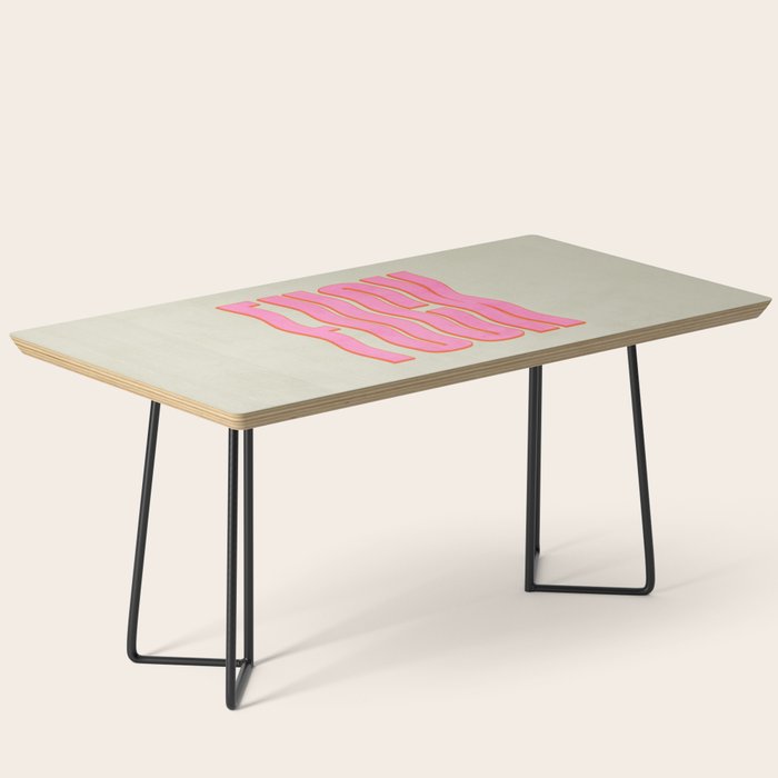 Favorite Word: Peach Wavy Edition Coffee Table Gallery Image 1