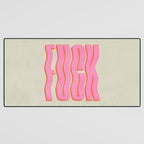 Favorite Word: Peach Wavy Edition Desk Mat Gallery Image 3