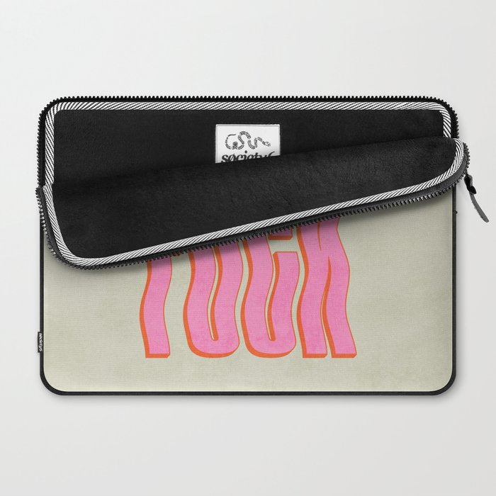 Favorite Word: Peach Wavy Edition Laptop Sleeve Gallery Image 2