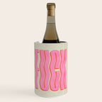 Favorite Word: Peach Wavy Edition Wine Chiller Gallery Image 1
